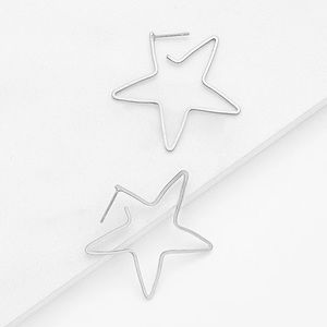 BOGO Silver Star Earrings Dangle Drop Jewelry